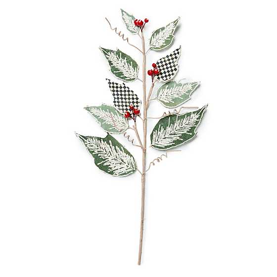 Farmhouse Holiday Leaf Stem