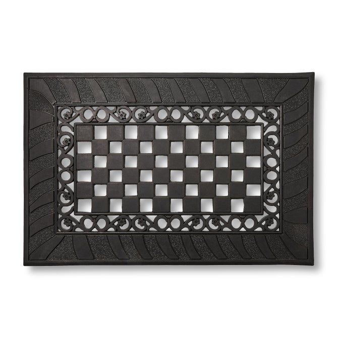 Classic Check Rubber Door Entrance Mat
