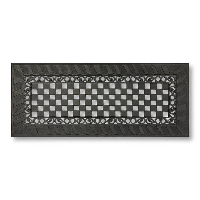 Classic Check Rubber Door Entrance Mat