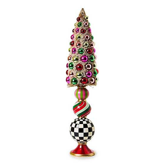 Granny Kitsch Medium Bottle Brush Pedestal Tree