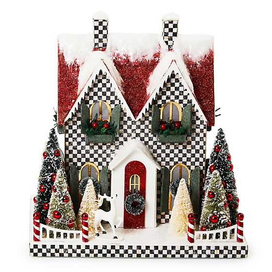 Cozy Christmas Illuminated Paper Cottage