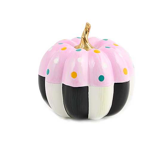 Cotton Candy Mini Check Pumpkin