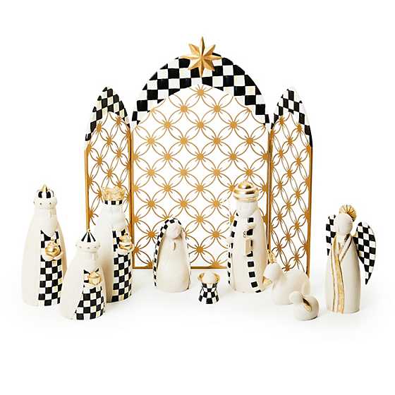 Courtly Check 10-Piece Mini Nativity Set