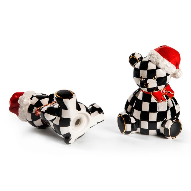 Courtly Santa Bear Salt &amp; Pepper Set