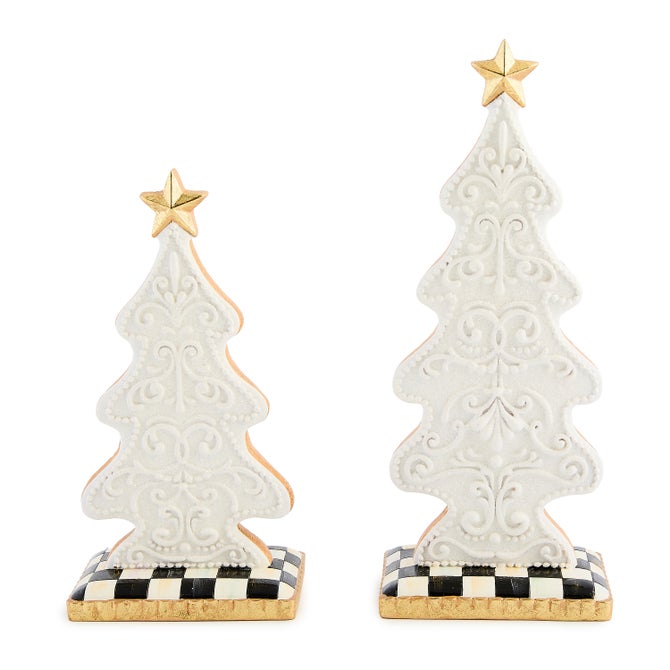 Gingerbread Small Trees, Set Of 2