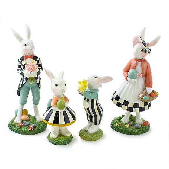Spring Fling Mini Rabbit Family - Set of 4