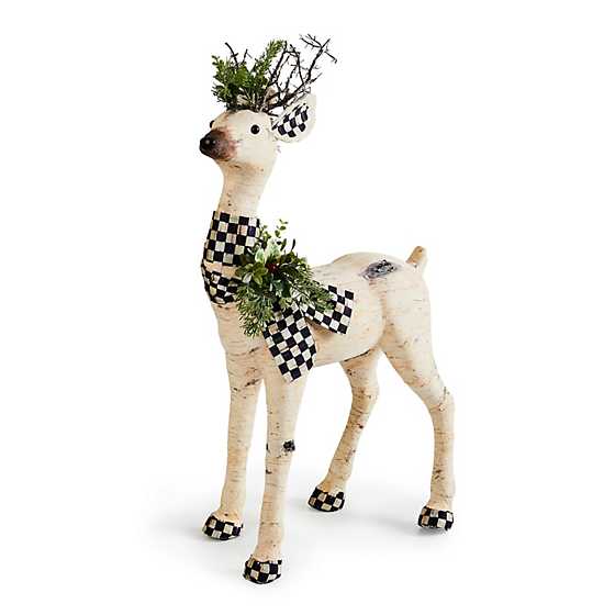 Farmhouse Holiday Birch Deer Figurine