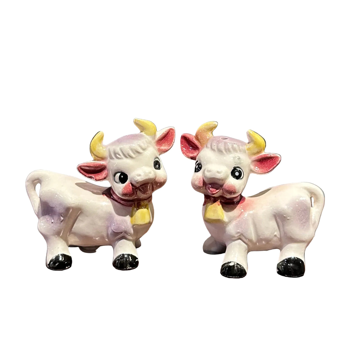 Vintage Purple Cow Salt Pepper Shaker