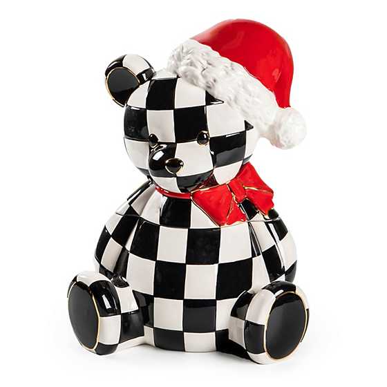 Courtly Santa Bear Cookie Jar