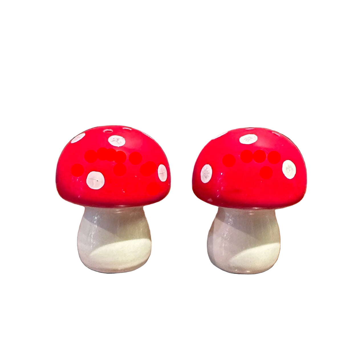Ceramic Mushroom Salt and Pepper Set