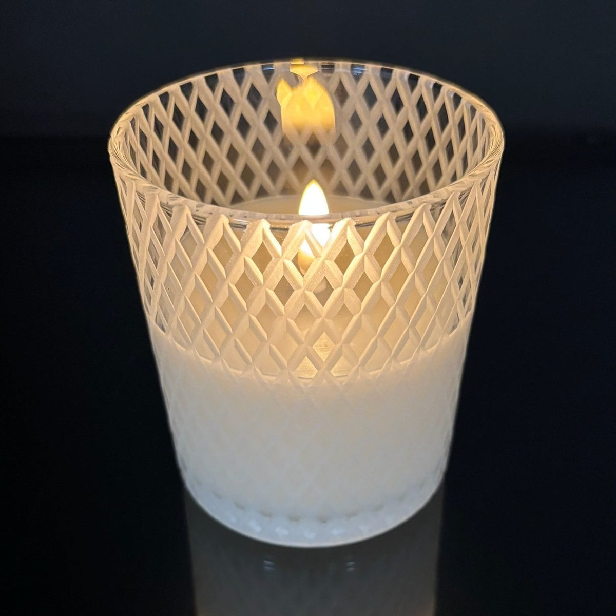 Ivory Trellis Candle