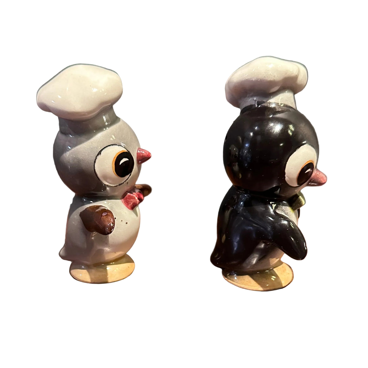 Vintage Penguins Chef Salt and Pepper Shakers