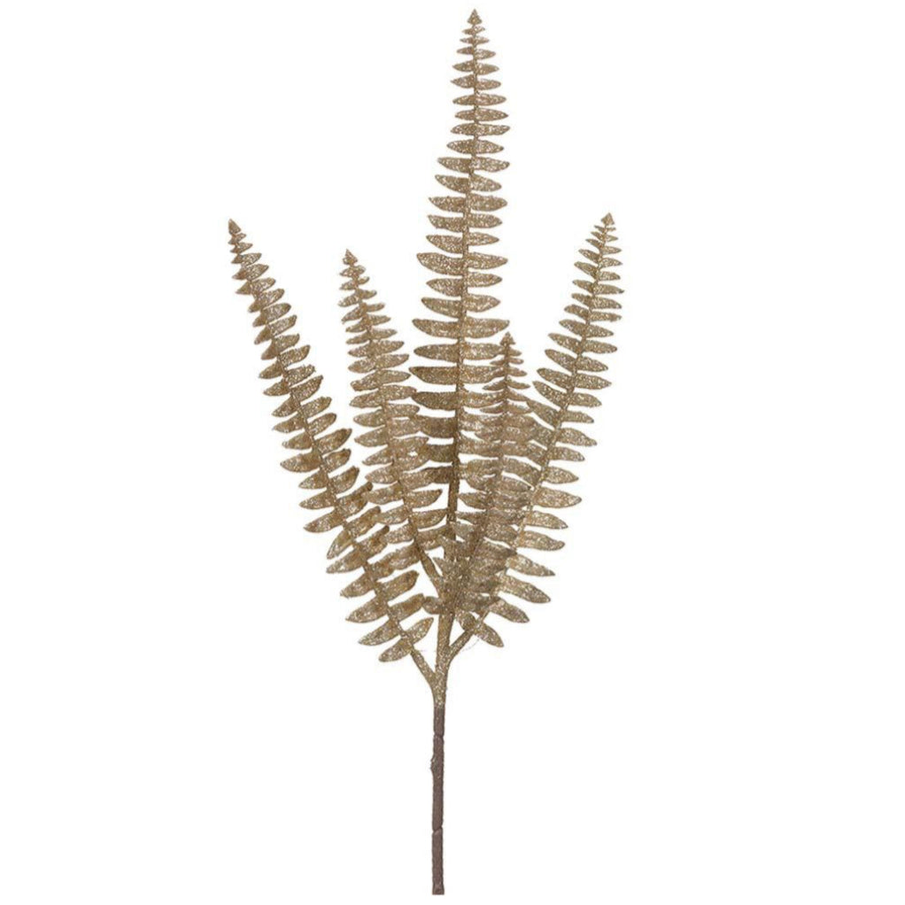 25&quot; Glitter Fern Branch