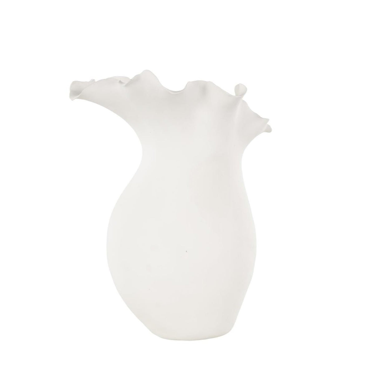 White Ceramic Abstract Vase