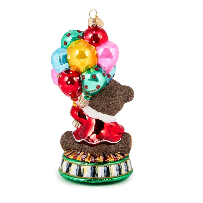 Baby&#39;s 1st Balloon Bear Glass Ornament