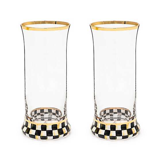 Courtly Check Highball Glass, Set of 2