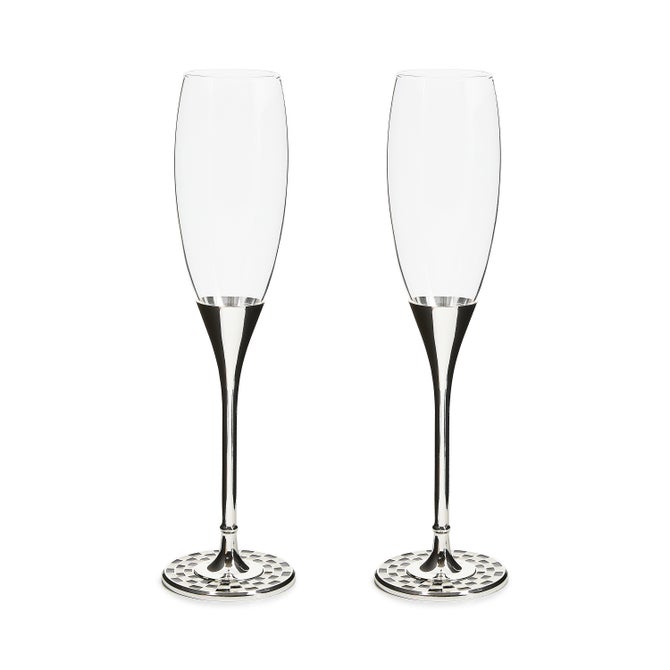 Celebrate Courtly Toasting Flutes, Set Of 2