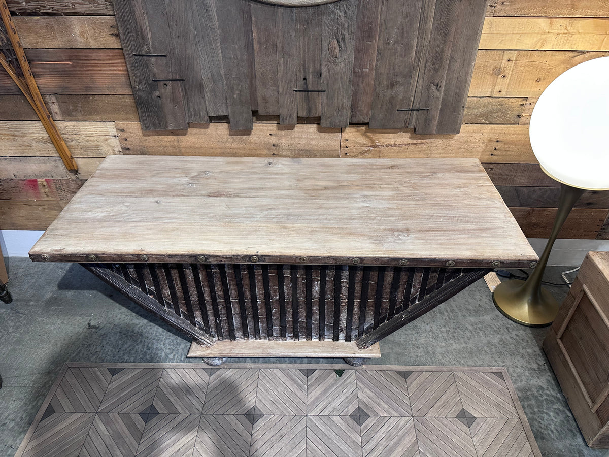 Reclaimed Wood Cart Storage Box