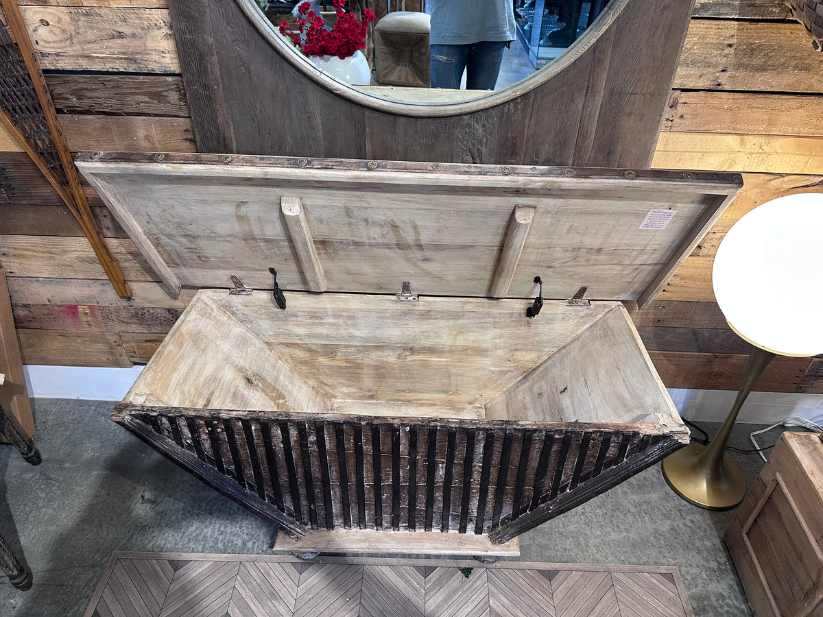 Reclaimed Wood Cart Storage Box