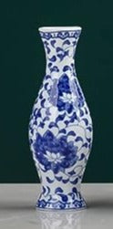 Blue &amp; White Bud Vase