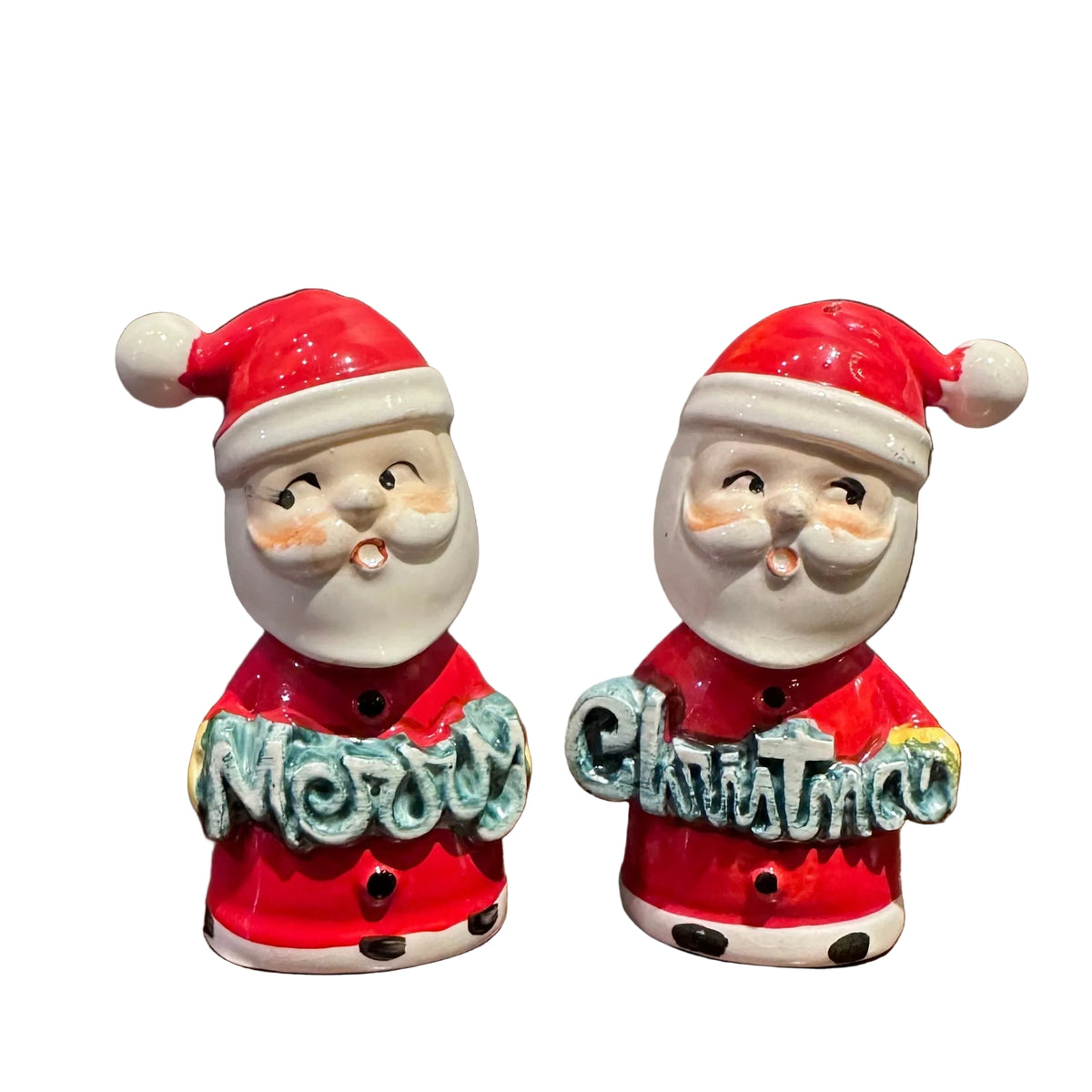 Santa Merry Christmas Salt & Pepper Shakers