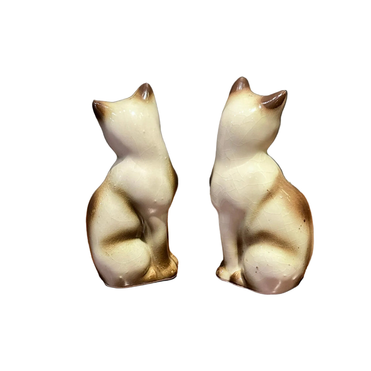 Ceramic Siamese Cat Salt and Pepper Shakers