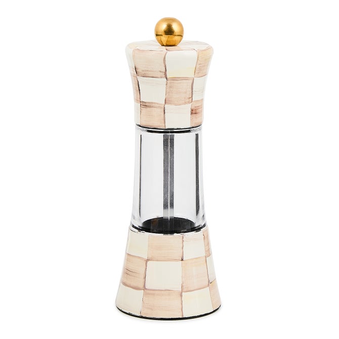 Mocha Check Enamel Grinder
