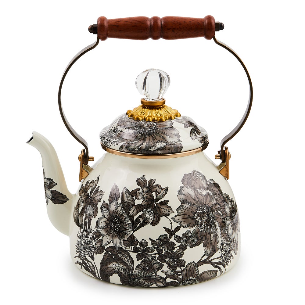 Sterling English Garden Enamel Tea Kettle - 2 Quart