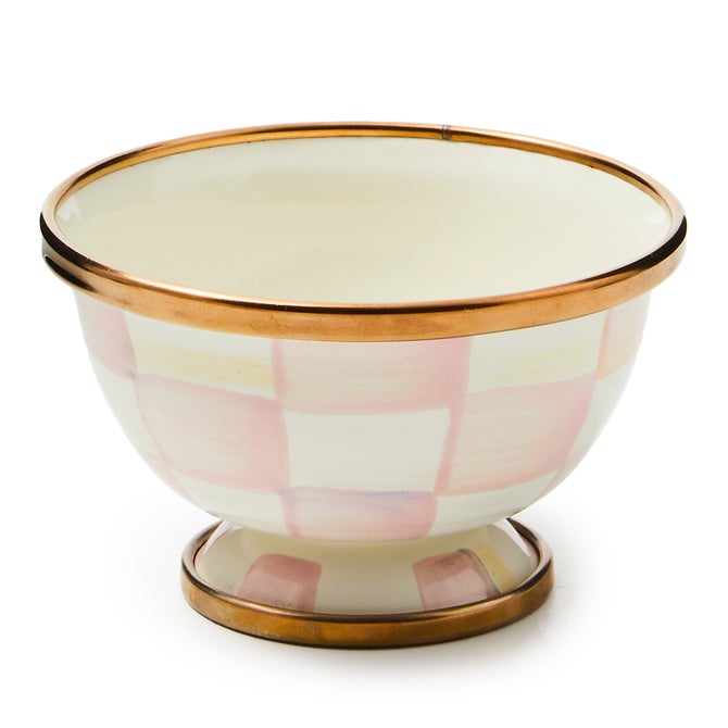 Rosy Check Enamel Little Sugar Bowl