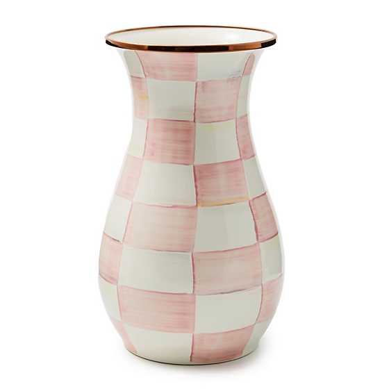 Rose Check Vase - Tall