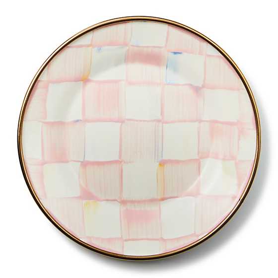 Rosy Check Appetizer Plates, Set of 4