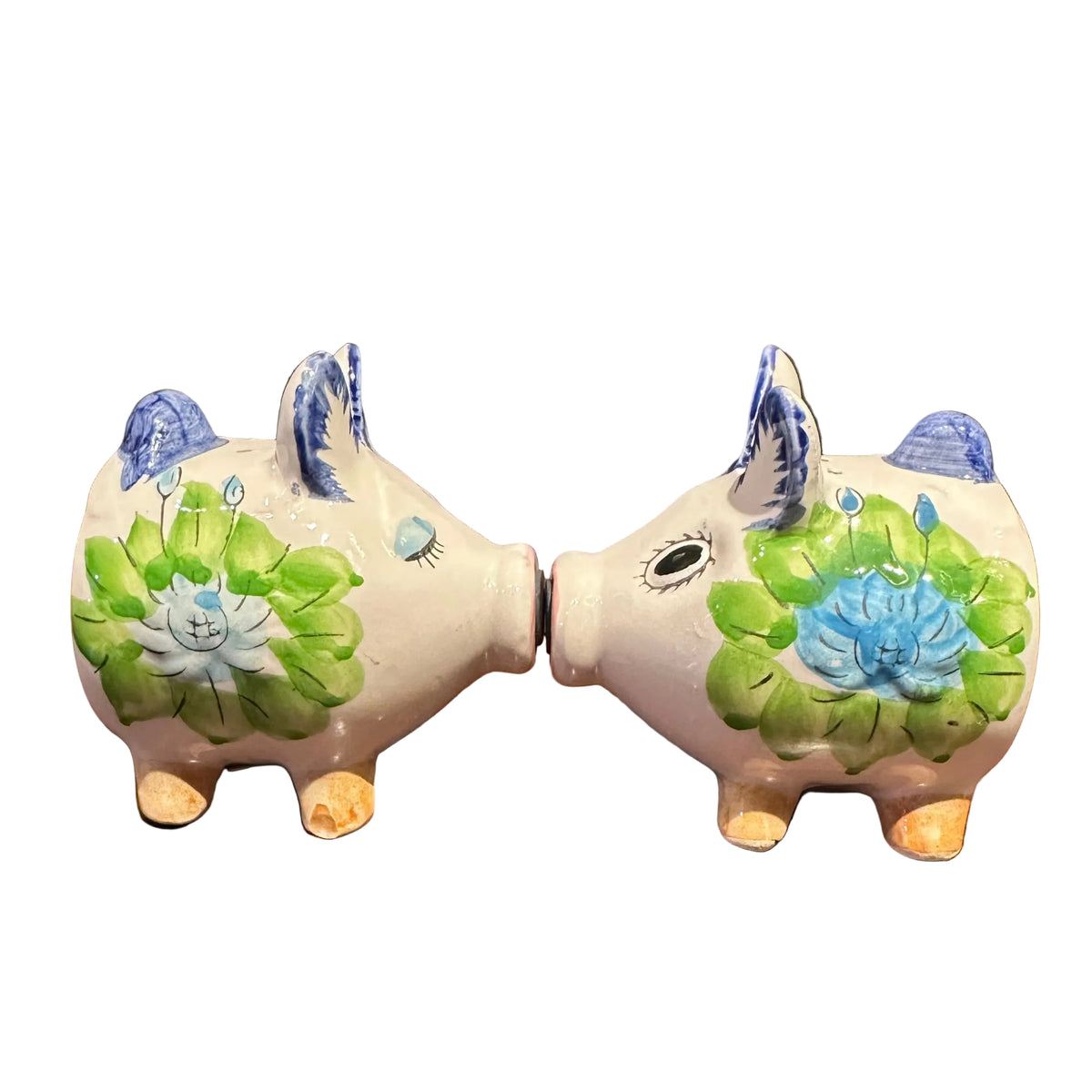 Vintage Kissing Pig Salt & Pepper Shakers