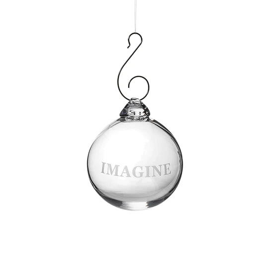 Round Ornament — Imagine
