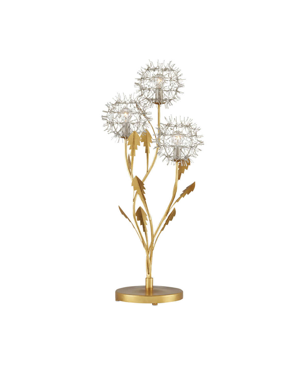 Dandelion Silver &amp; Gold Table Lamp