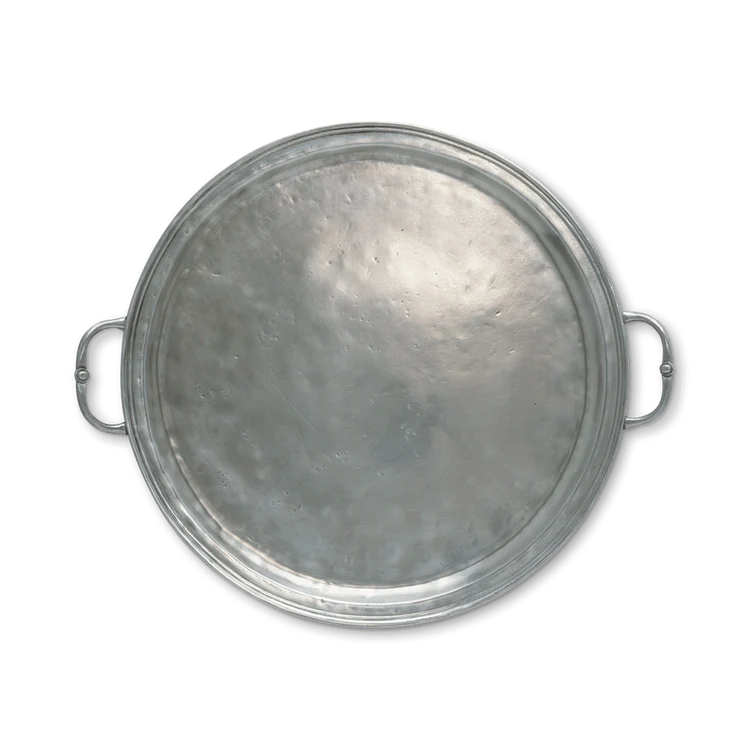 Round Tray with Handles