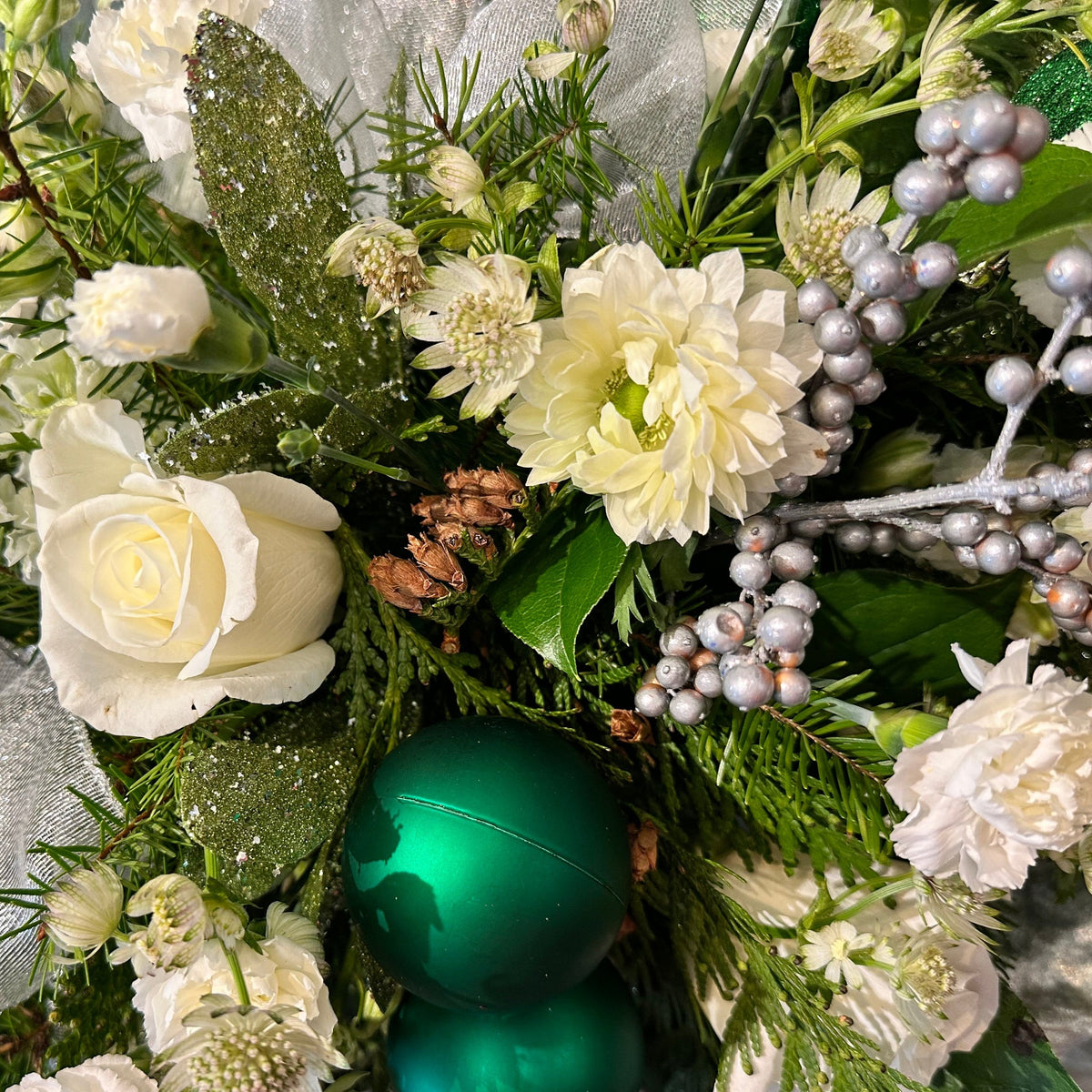 White Christmas Centerpiece