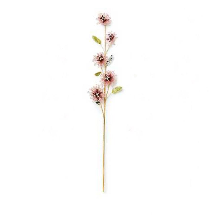 Mauve Beaded Flower Stems