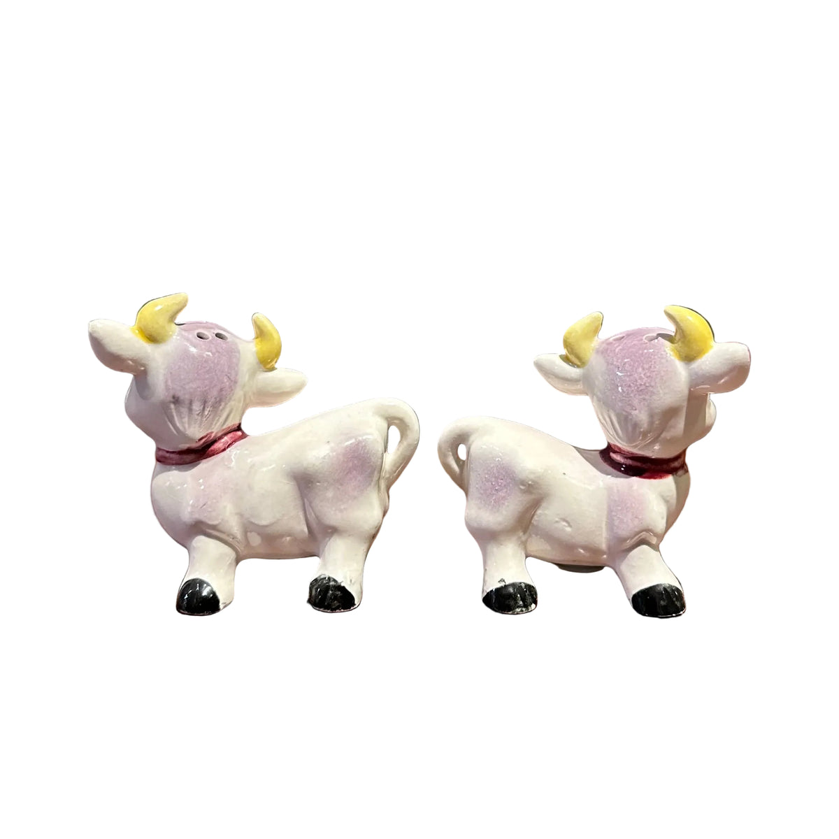 Vintage Purple Cow Salt Pepper Shaker