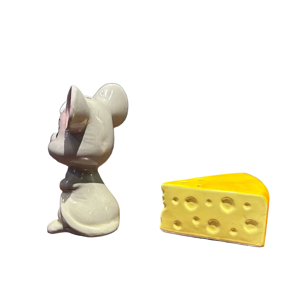 Mid Century Mouse and Cheese Salt & Pepper Shakers