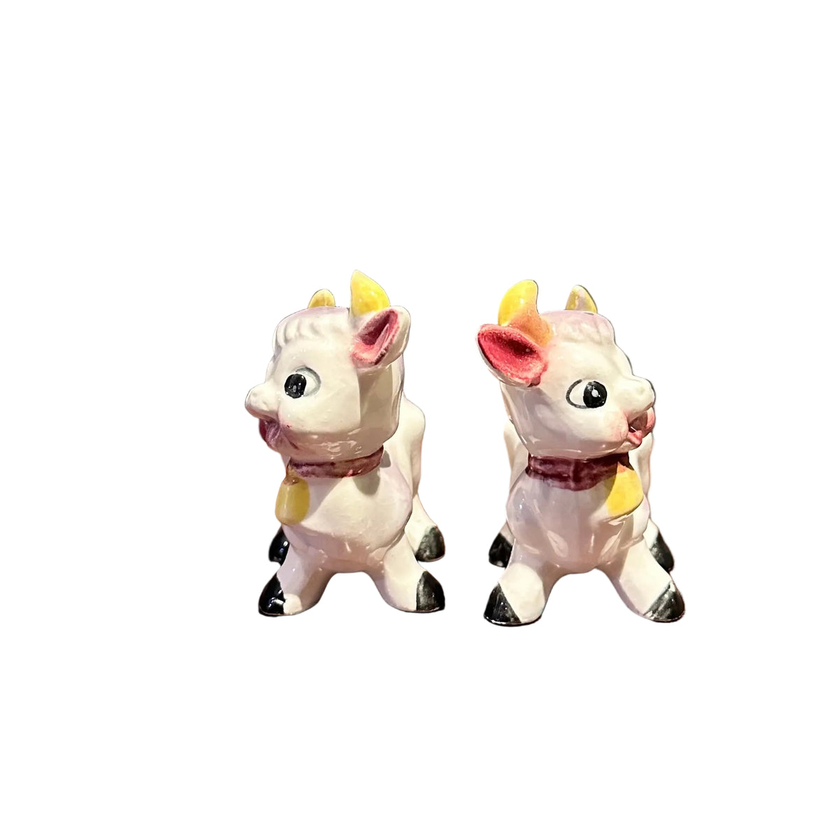Vintage Purple Cow Salt Pepper Shaker