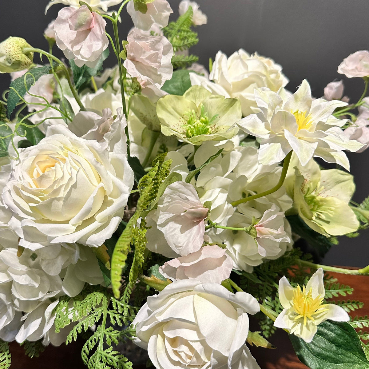 Compote Silk Floral Arrangement