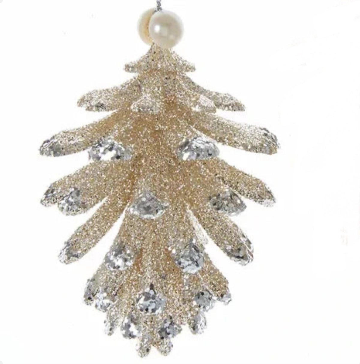 Glitter Pinecone Ornaments