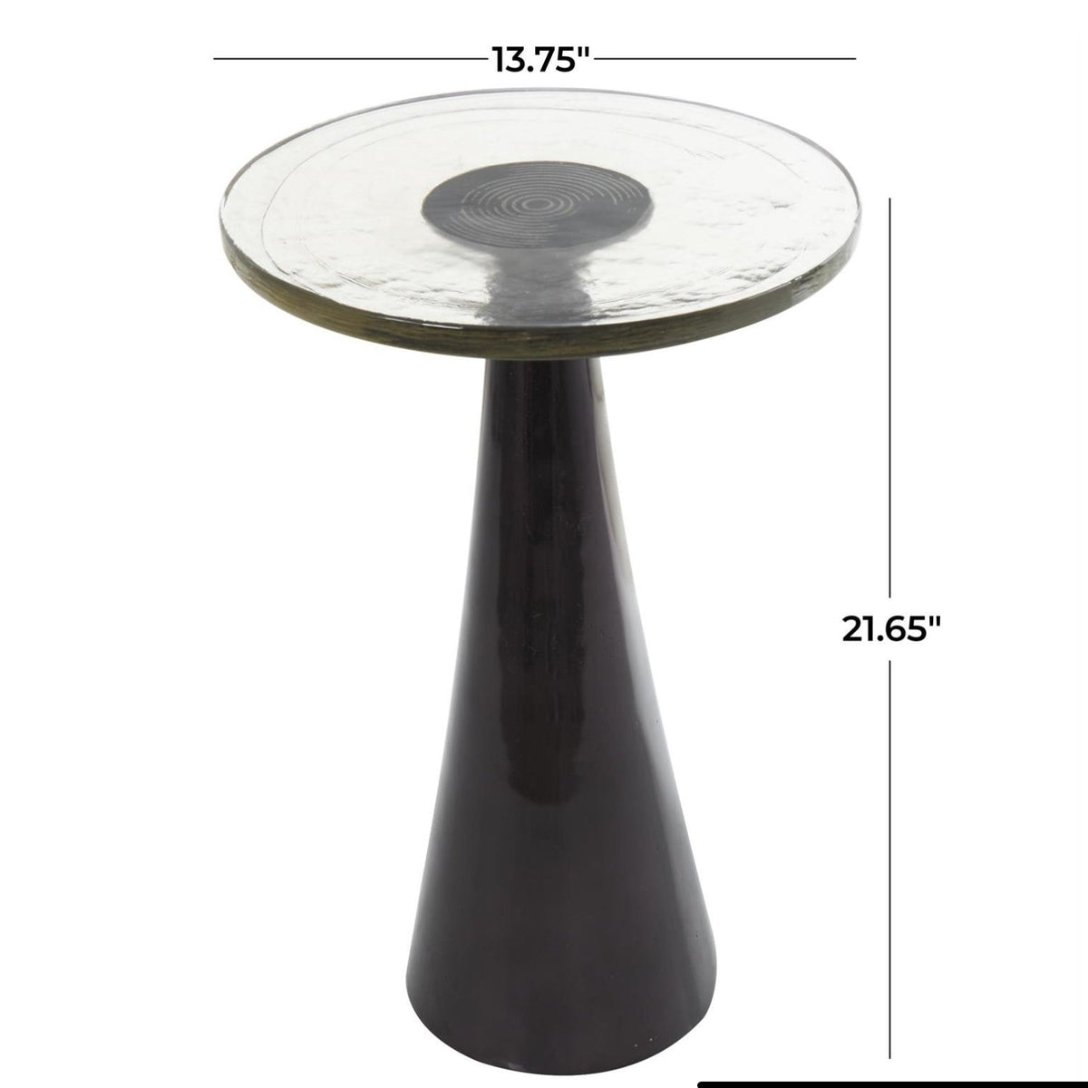 Accent Table - Black Aluminum