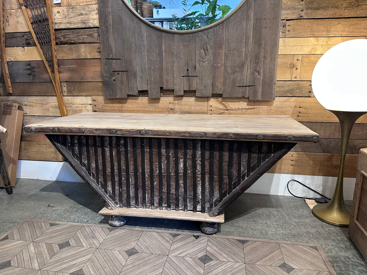 Reclaimed Wood Cart Storage Box