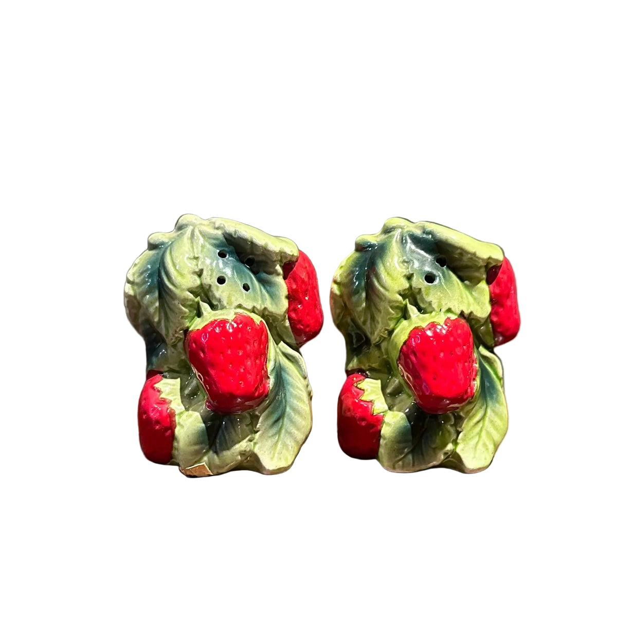 Strawberries on Vine, Salt & Pepper Shakers