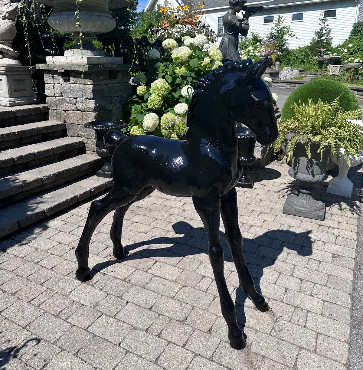 Cast Iron Pony Statue
