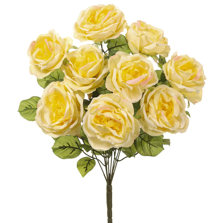 20&quot; Rose Bunch Yellow