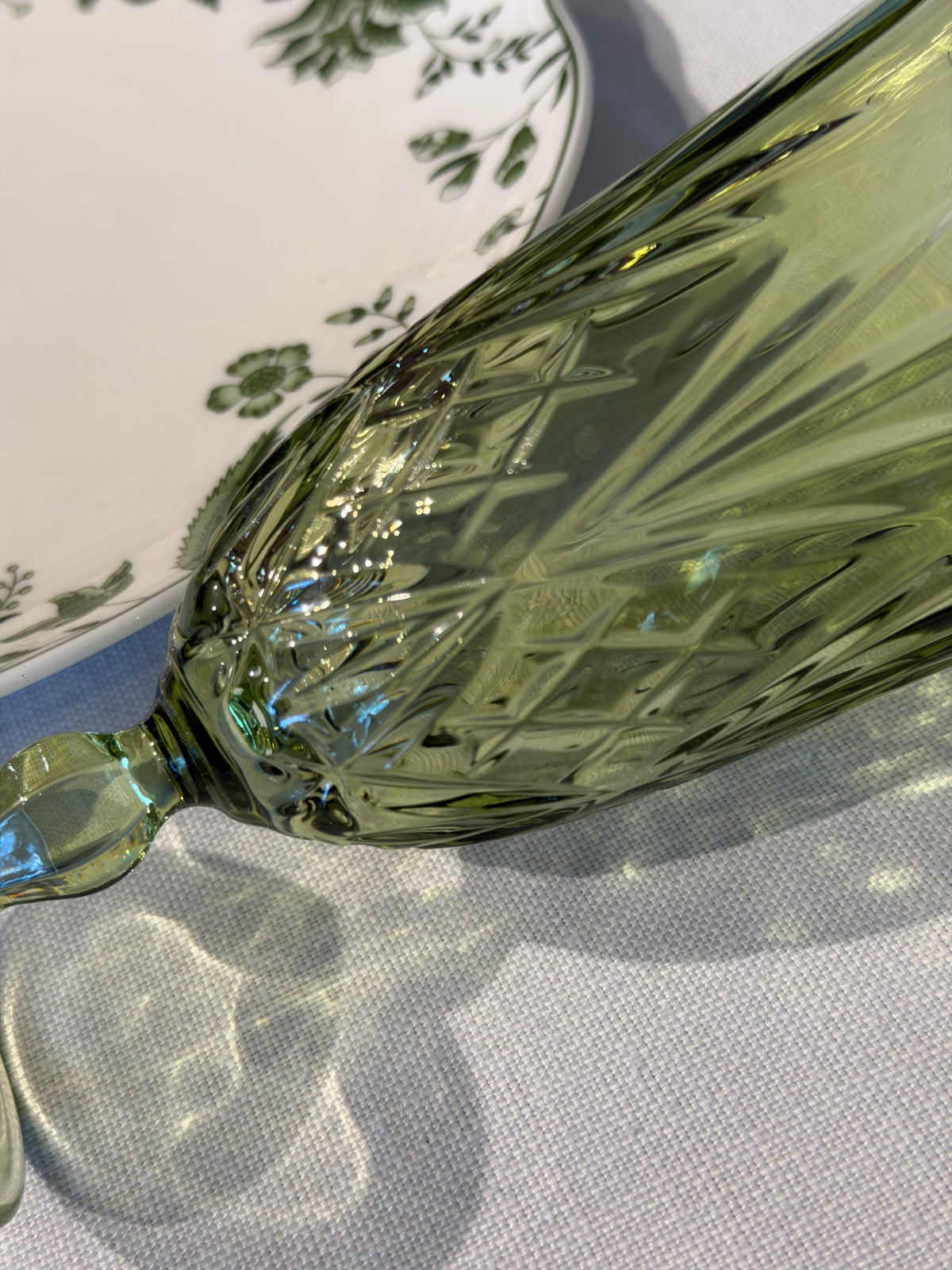 Green Water Goblet