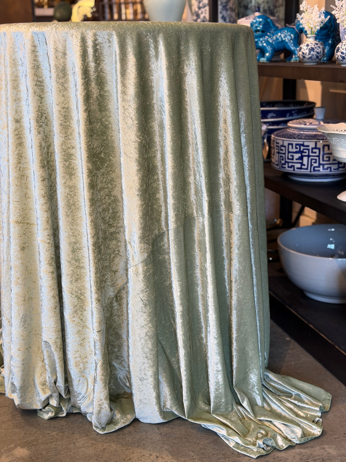 Green Crushed Velvet