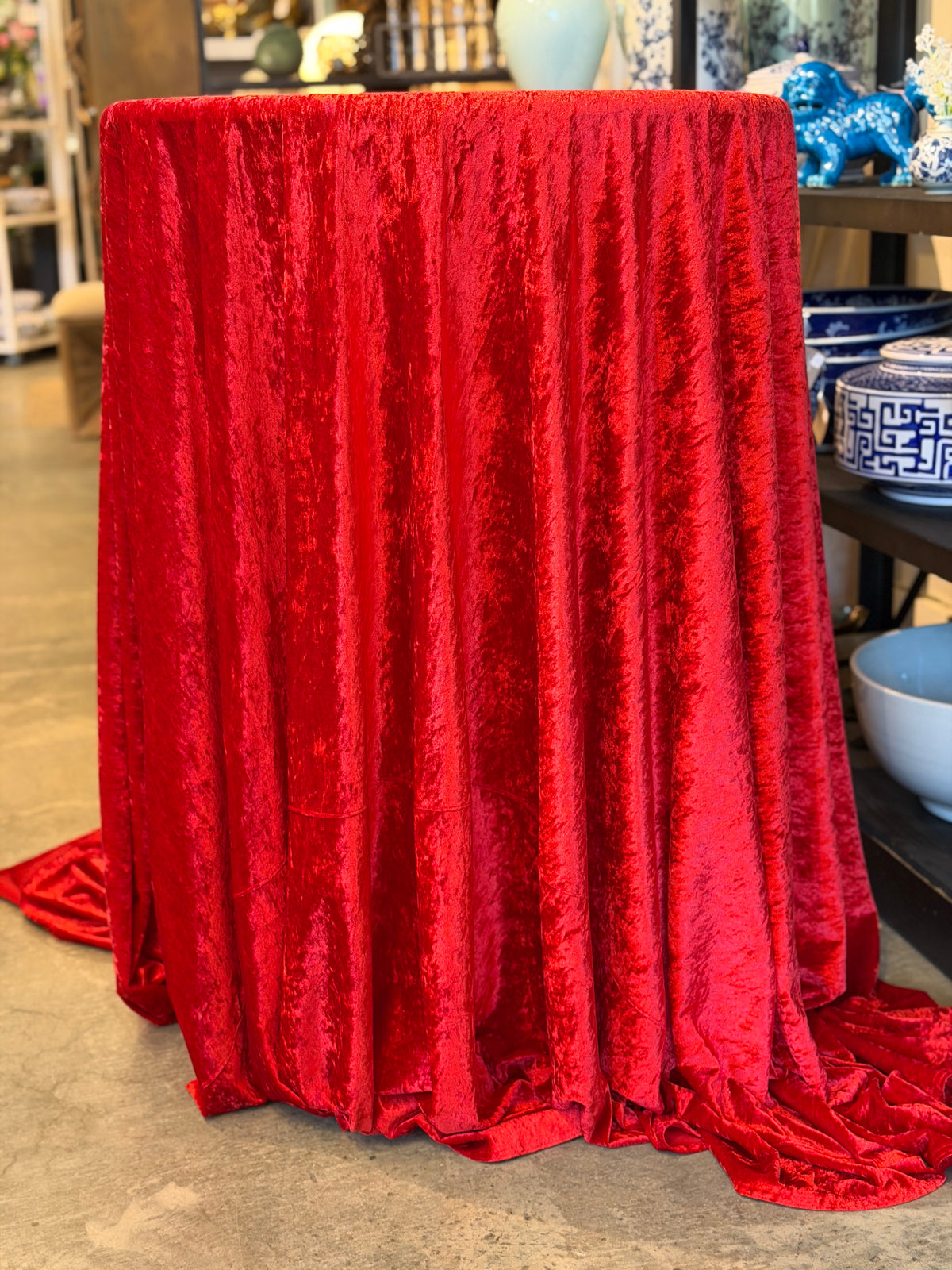 Red Crushed Velvet